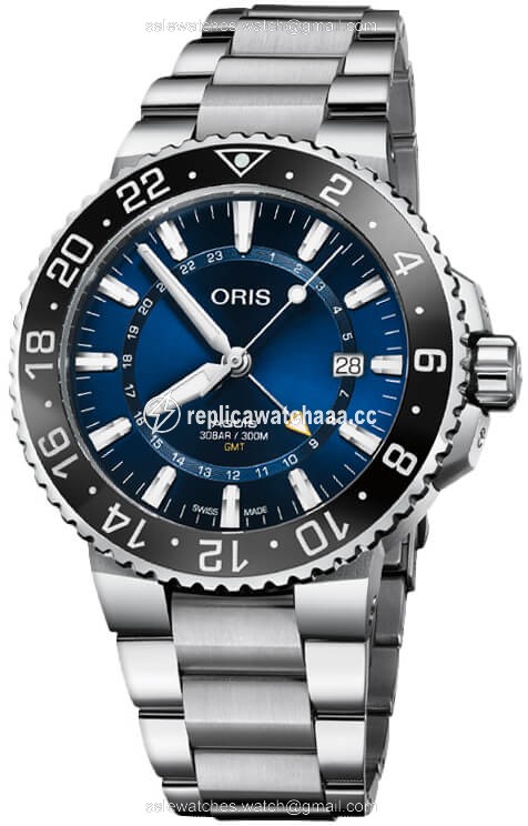 01 798 7754 4135-07 8 24 05PEB Oris Aquis GMT Date 43.5mm Mens Watch 1 01 798 7754 4135-07 8 24 05PEB Oris Aquis GMT Date 43.5mm Mens Watch 1