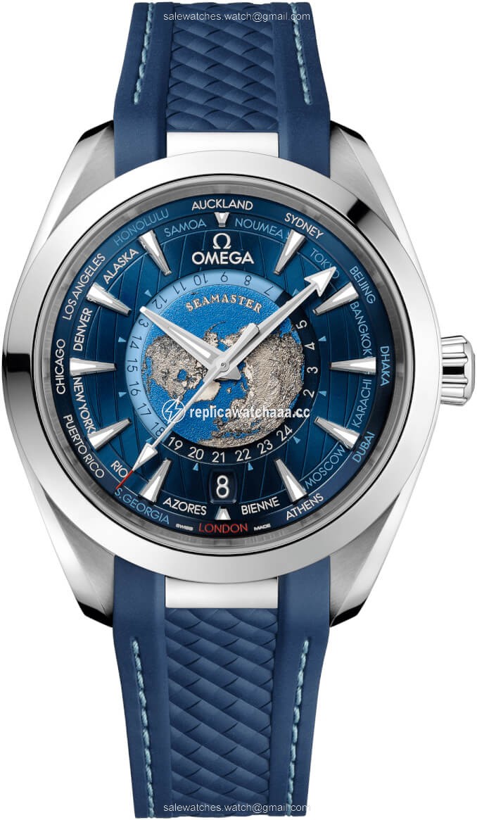 220.12.43.22.03.001 Omega Aqua Terra 150M GMT Worldtimer Co-Axial Master Chronometer 43mm Mens Watch 1 220.12.43.22.03.001 Omega Aqua Terra 150M GMT Worldtimer Co-Axial Master Chronometer 43mm Mens Watch 1