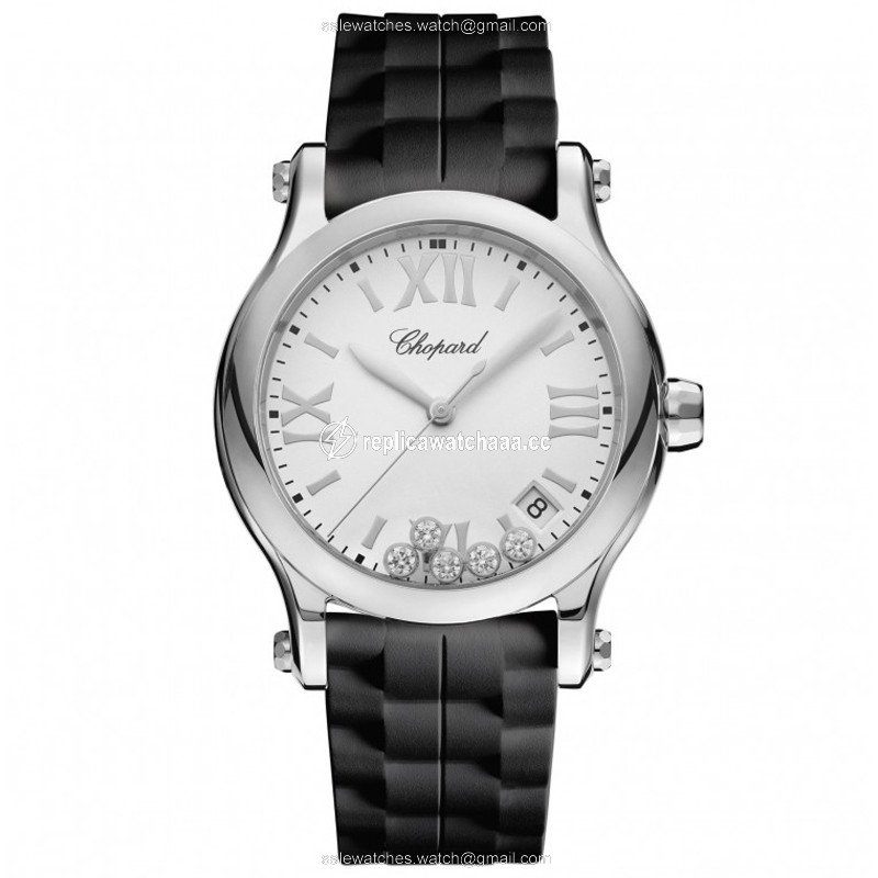 278582-3001 Chopard Happy Sport Round Quartz 36mm Ladies Watch 1 278582-3001 Chopard Happy Sport Round Quartz 36mm Ladies Watch 1