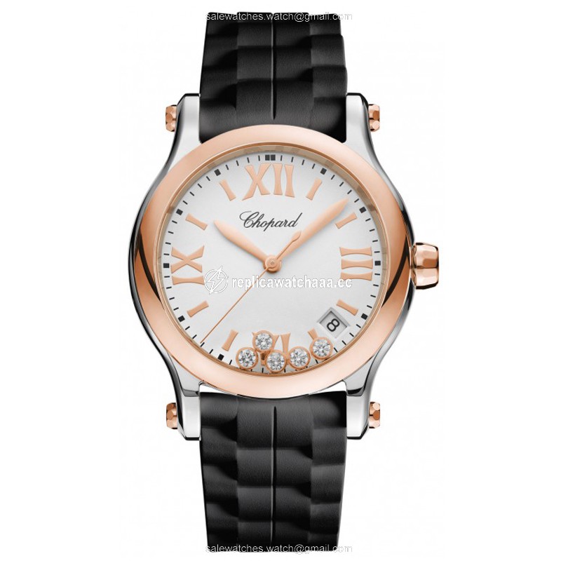278582-6001 Chopard Happy Sport Round Quartz 36mm Ladies Watch 1 278582-6001 Chopard Happy Sport Round Quartz 36mm Ladies Watch 1