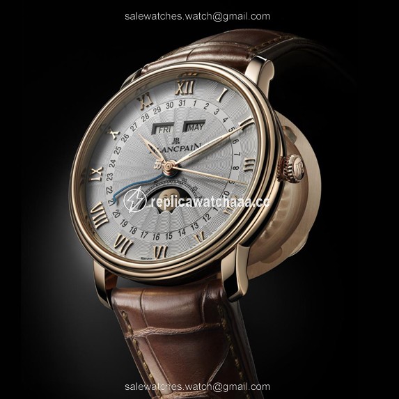 6664-3642-55b Blancpain Villeret Moonphase & Complete Calendar 40mm Mens Watch 1 6664-3642-55b Blancpain Villeret Moonphase & Complete Calendar 40mm Mens Watch 1