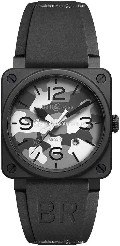 BR0392-CG-CE/SCA White Camo Bell & Ross BR03-92 Automatic 42mm Mens Watch 1 BR0392-CG-CE/SCA White Camo Bell & Ross BR03-92 Automatic 42mm Mens Watch 1