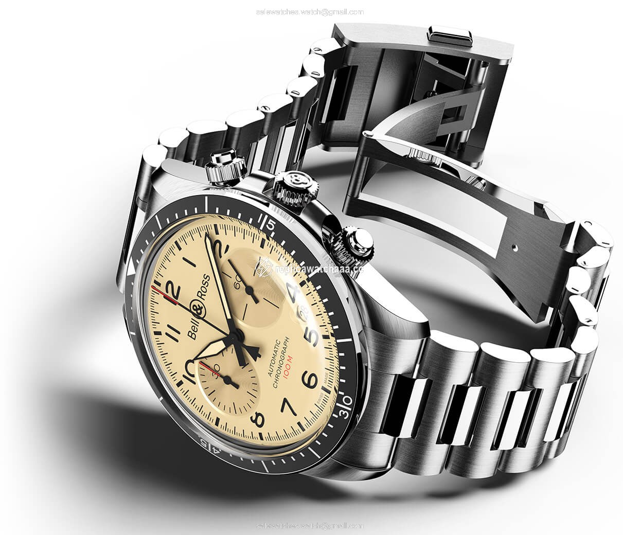 BRV294-BEI-ST/SST Military Beige Bell & Ross BR V2-94 Mens Watch 1 BRV294-BEI-ST/SST Military Beige Bell & Ross BR V2-94 Mens Watch 1