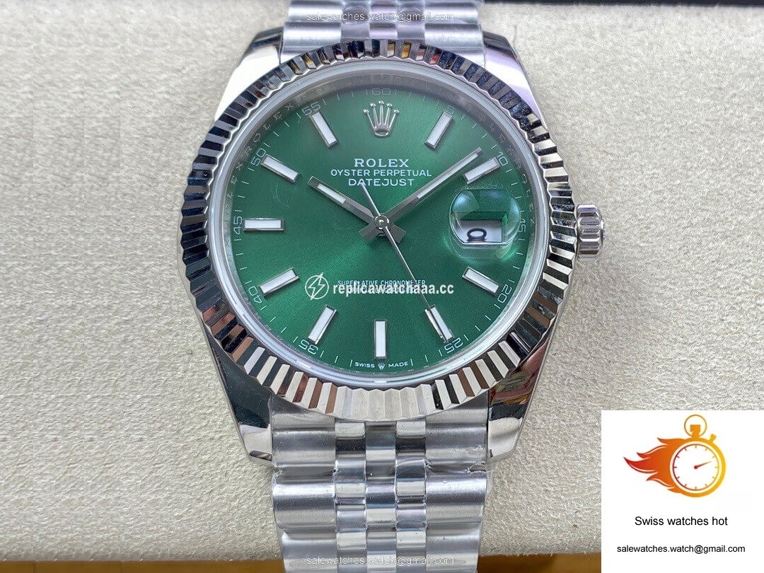 Rolex Datejust M126334-0028 EW Factory Green Dial 1 Rolex Datejust M126334-0028 EW Factory Green Dial 1