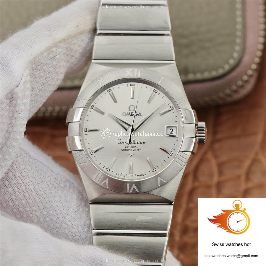 Omega Constellation 123.10.38.21.02.001 VS Factory Silvery White Dial 1 Omega Constellation 123.10.38.21.02.001 VS Factory Silvery White Dial 1
