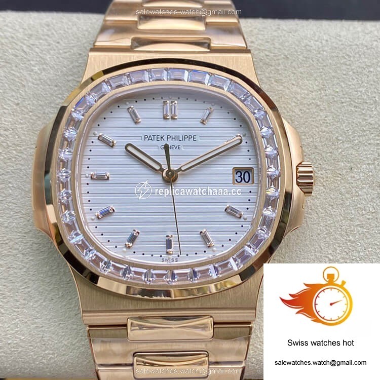 Patek Philippe Nautilus PPF Factory Rose Gold White Dial 1 Patek Philippe Nautilus PPF Factory Rose Gold White Dial 1