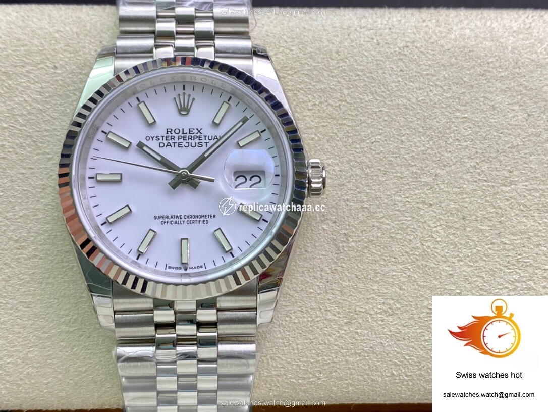 Rolex Datejust 36MM EW Factory Stainless Steel White Dial 1 Rolex Datejust 36MM EW Factory Stainless Steel White Dial 1