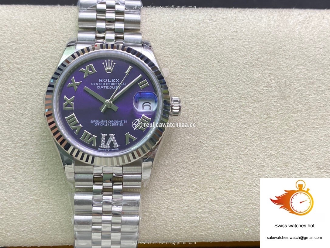 Rolex Datejust M178274-0088 31MM EW Factory Purple Dial 1 Rolex Datejust M178274-0088 31MM EW Factory Purple Dial 1