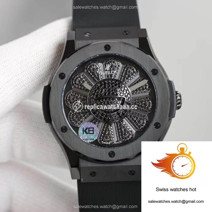 Hublot Classic Fusion Takashi Murakami 507.CX.9000.RX.TAK21 Sunflower Diamond Black Dial 1 Hublot Classic Fusion Takashi Murakami 507.CX.9000.RX.TAK21 Sunflower Diamond Black Dial 1