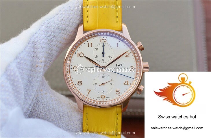 IWC Portuguese ZF Factory Yellow Cowhide Strap 1 IWC Portuguese ZF Factory Yellow Cowhide Strap 1