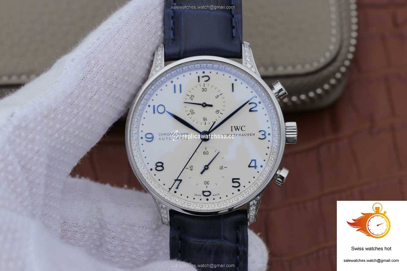 IWC Portugieser IW371440 ZF Factory V2 Diamond White Dial 1 IWC Portugieser IW371440 ZF Factory V2 Diamond White Dial 1