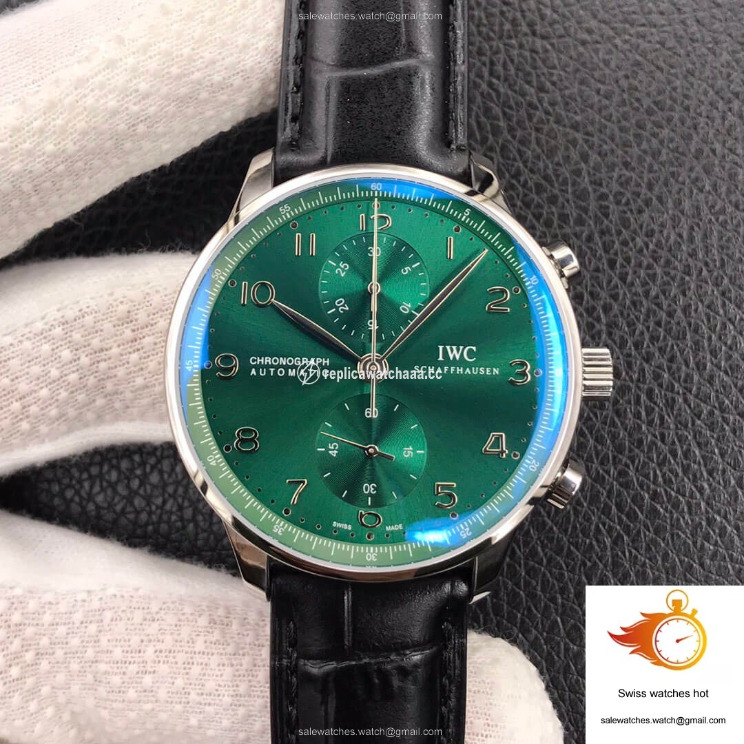 IWC Portugieser IW371615 ZF Factory Green Dial 1 IWC Portugieser IW371615 ZF Factory Green Dial 1