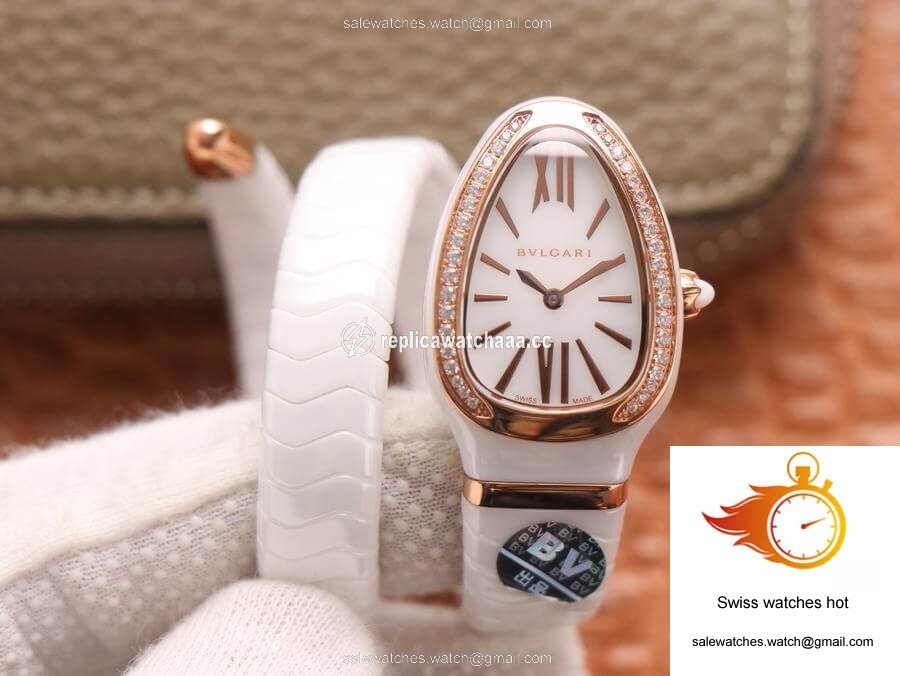Bvlgari Serpenti 102613 BV Factory White Ceramic Dial 1 Bvlgari Serpenti 102613 BV Factory White Ceramic Dial 1
