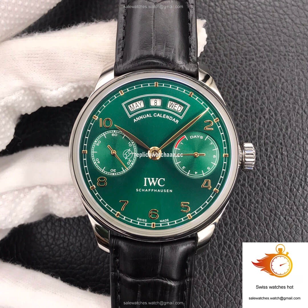 IWC Portugieser IW503510 ZF Factory Green Dial 1 IWC Portugieser IW503510 ZF Factory Green Dial 1