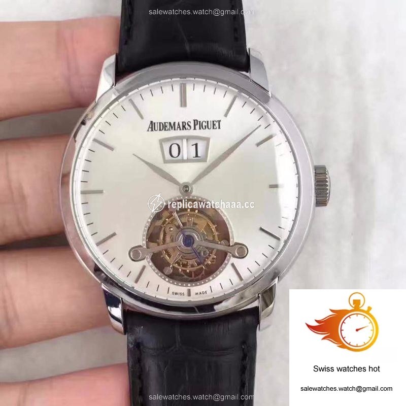 Audemars Piguet Audemars Tourbillon Grande Date 26559 White Dial 1 Audemars Piguet Audemars Tourbillon Grande Date 26559 White Dial 1