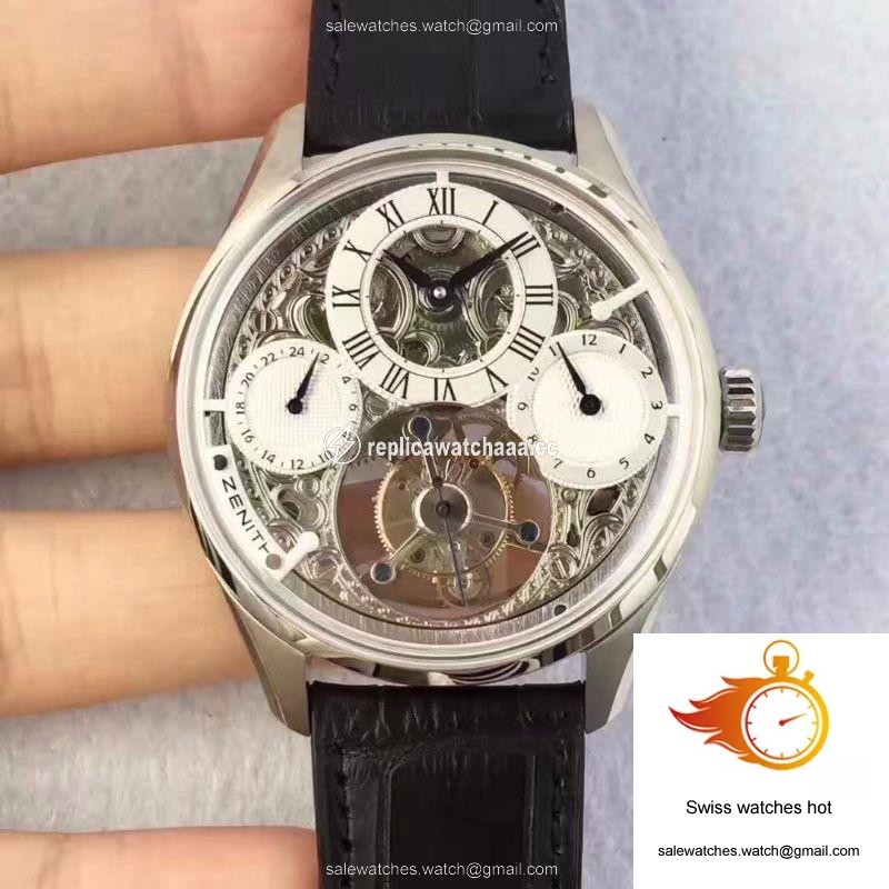 Zenith EP Calender Skeleton Tourbillon SS/LE White and Skeleton Dial 1 Zenith EP Calender Skeleton Tourbillon SS/LE White and Skeleton Dial 1