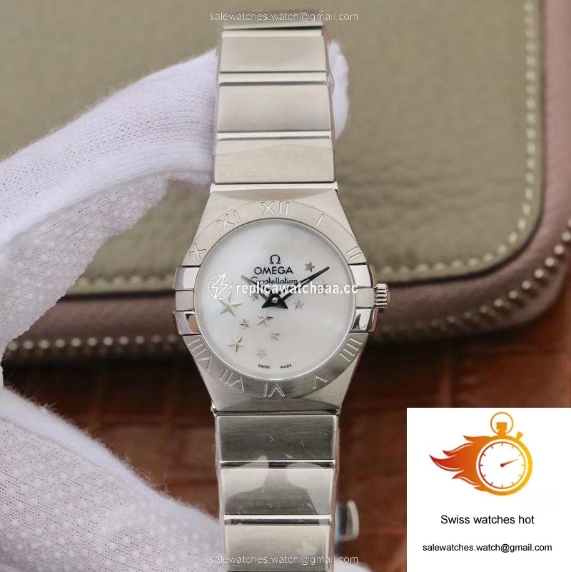 Omega Constellation Quartz Ladies 27mm TW Factory White Dial 1 Omega Constellation Quartz Ladies 27mm TW Factory White Dial 1