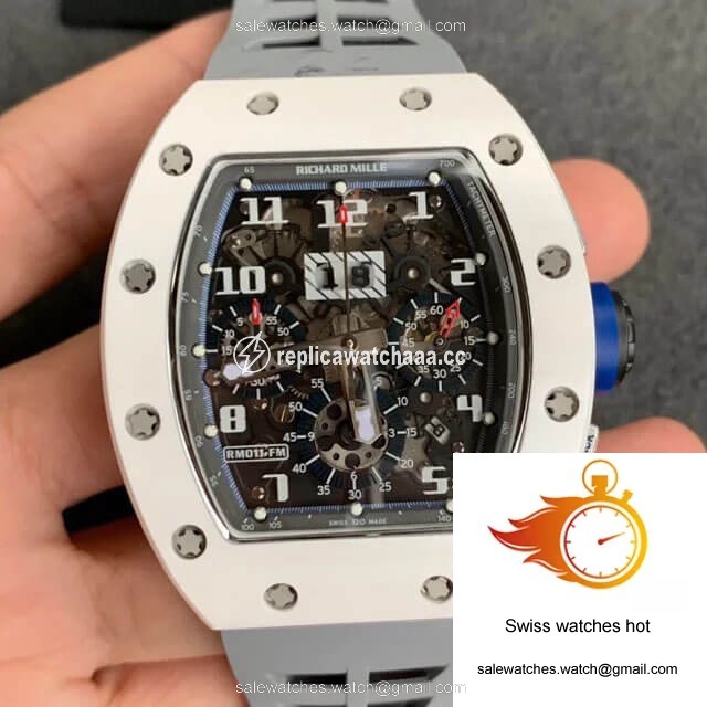 Richard Mille RM-011 KV Factory White Ceramic Case 1 Richard Mille RM-011 KV Factory White Ceramic Case 1