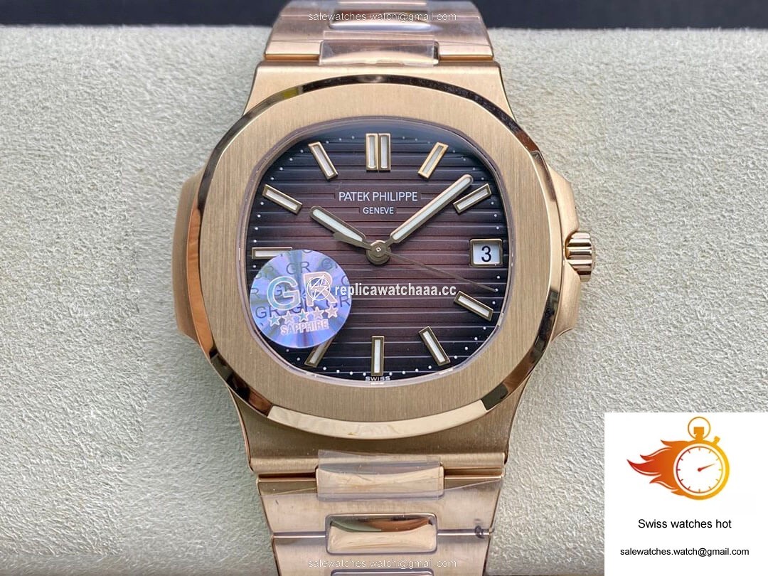 Patek Philippe Nautilus 5711/1R-001 GR Factory V2 Rose Gold Brown Gradient Dial 1 Patek Philippe Nautilus 5711/1R-001 GR Factory V2 Rose Gold Brown Gradient Dial 1