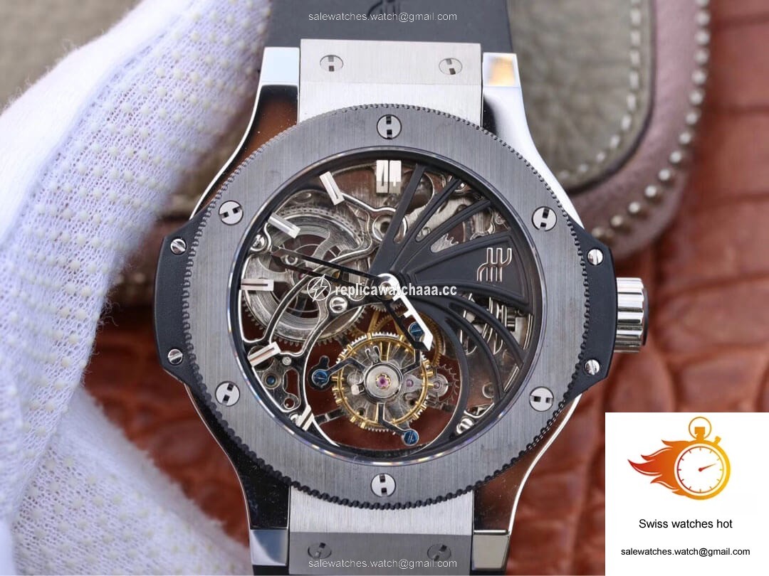 Hublot Big Bang Hollow Tourbillon Ceramic Bezel Skeleton Dial 1 Hublot Big Bang Hollow Tourbillon Ceramic Bezel Skeleton Dial 1