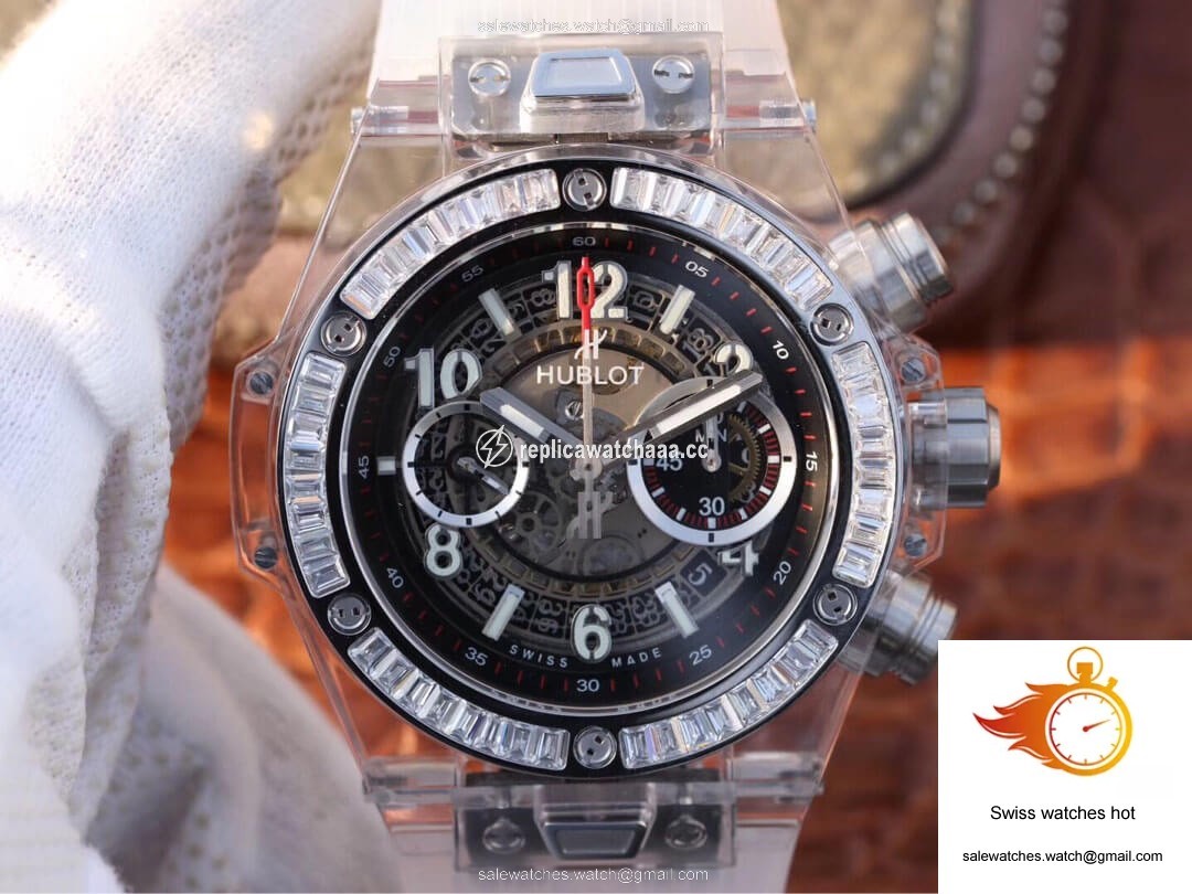 Hublot Big Bang 411.JX.4802.RT Diamond Bezel Hollow Dial 1 Hublot Big Bang 411.JX.4802.RT Diamond Bezel Hollow Dial 1