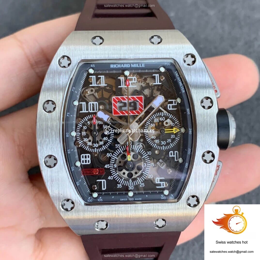 Richard Mille RM11 KV Factory Titanium Brown Strap 1 Richard Mille RM11 KV Factory Titanium Brown Strap 1