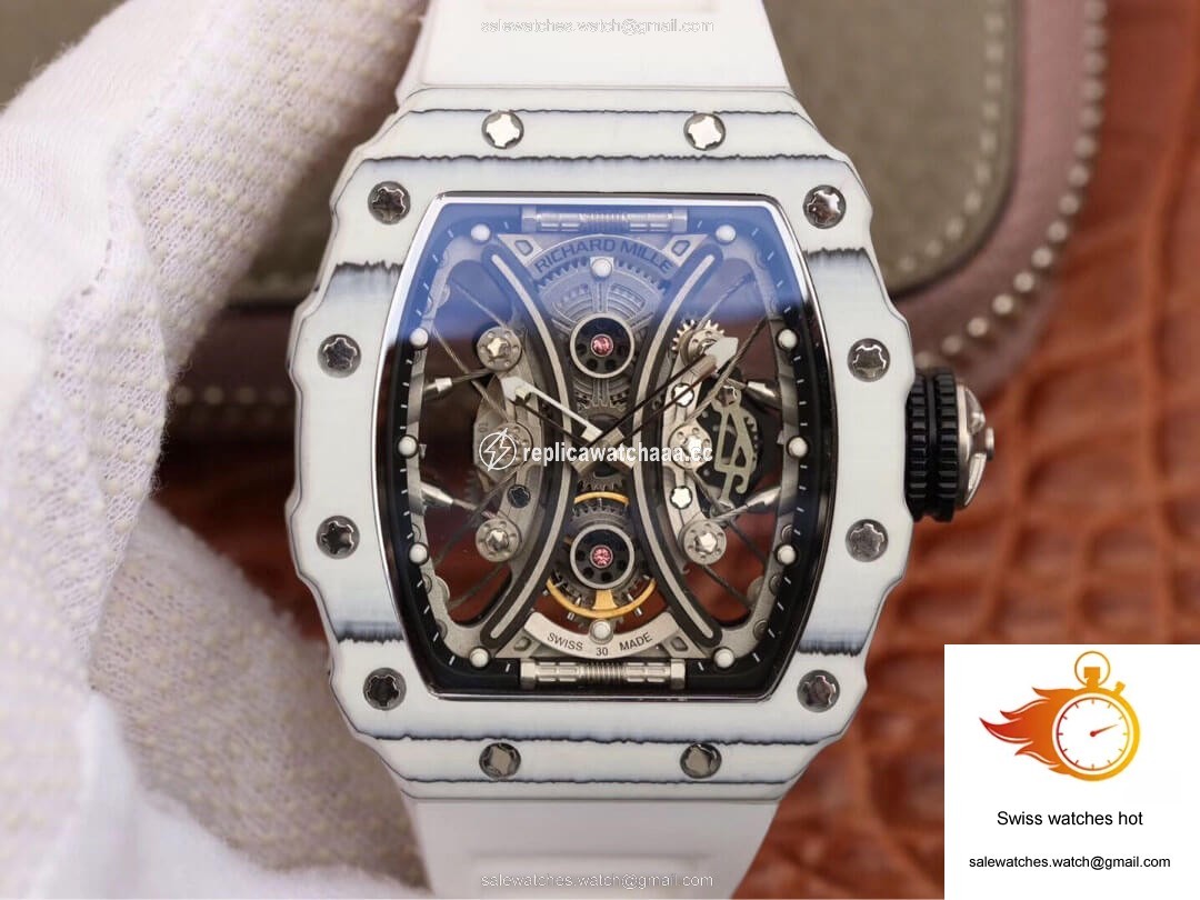 Richard Mille RM53-01 KV Factory White TPT Carbon Fiber Skeleton Dial 1 Richard Mille RM53-01 KV Factory White TPT Carbon Fiber Skeleton Dial 1