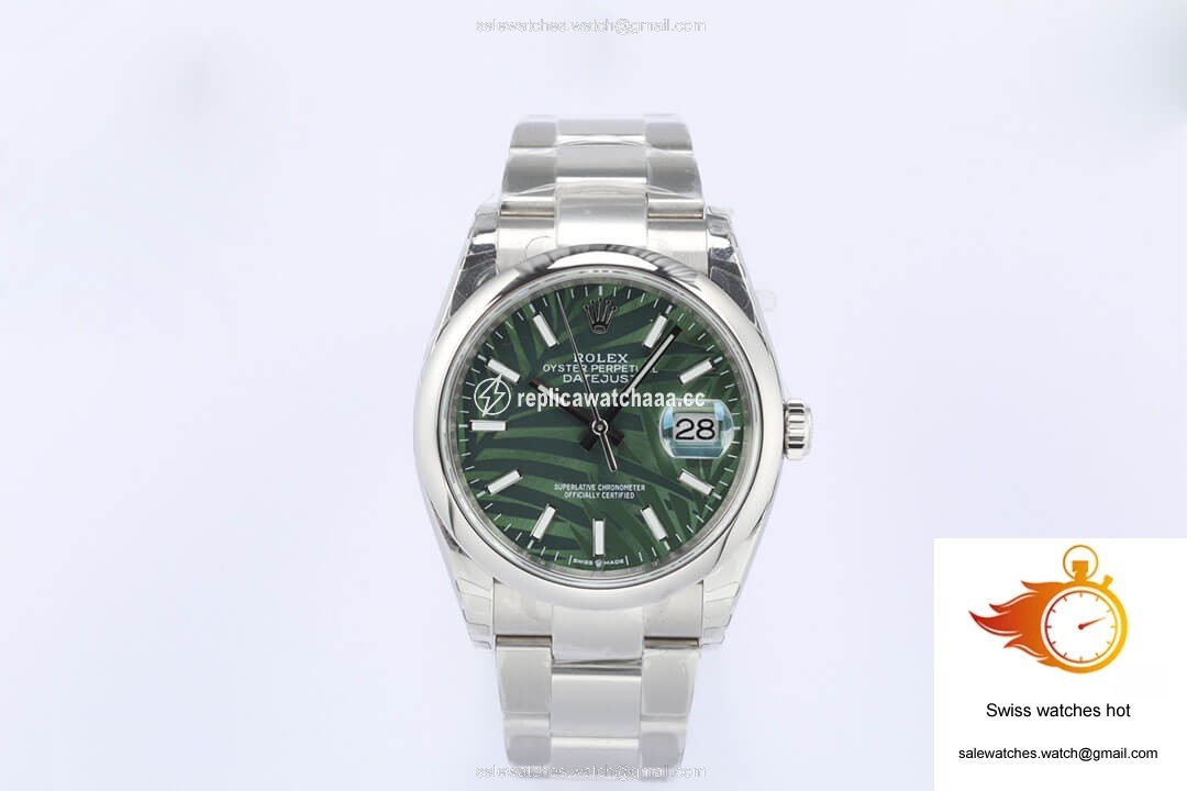 Rolex Datejust M126200-0020 EW Factory Olive Green Palm Leaf Pattern Dial 1 Rolex Datejust M126200-0020 EW Factory Olive Green Palm Leaf Pattern Dial 1