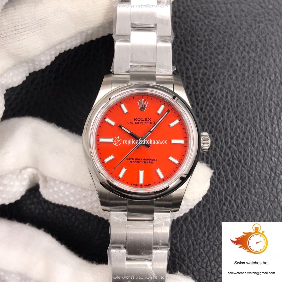 Rolex Oyster Perpetual M277200-0008 31MM EW Factory Coral Red Dial 1 Rolex Oyster Perpetual M277200-0008 31MM EW Factory Coral Red Dial 1