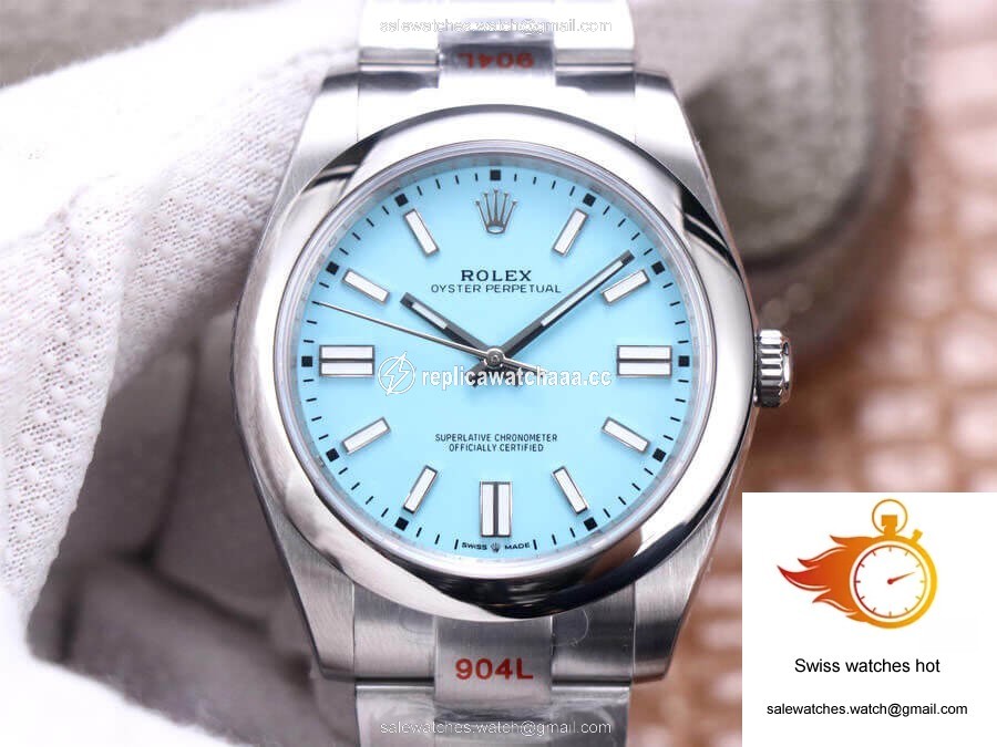 Rolex Oyster Perpetual M124300-0006 41MM EW Factory Turquoise Blue Dial 1 Rolex Oyster Perpetual M124300-0006 41MM EW Factory Turquoise Blue Dial 1