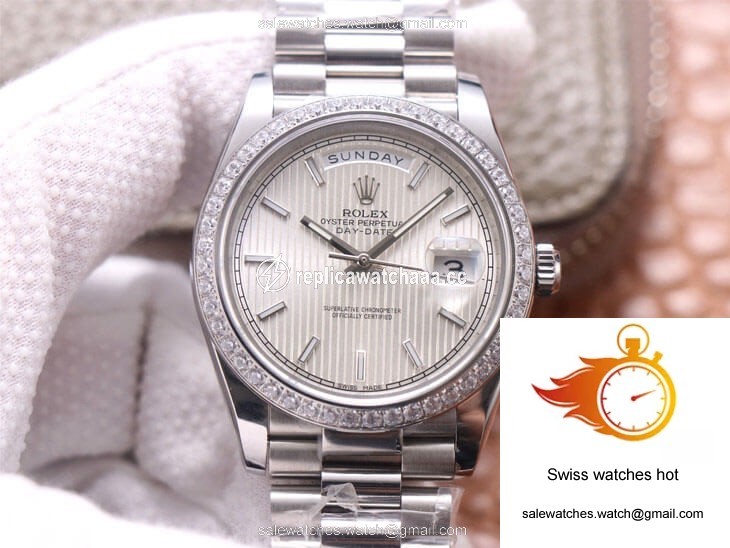 Rolex Day-Date M228349RBR-0007 EW Factory Silver Dial 1 Rolex Day-Date M228349RBR-0007 EW Factory Silver Dial 1