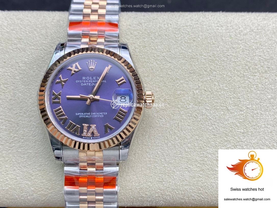 Rolex Datejust M278271-0020 TW Factory Diamond Eggplant Purple Dial 1 Rolex Datejust M278271-0020 TW Factory Diamond Eggplant Purple Dial 1