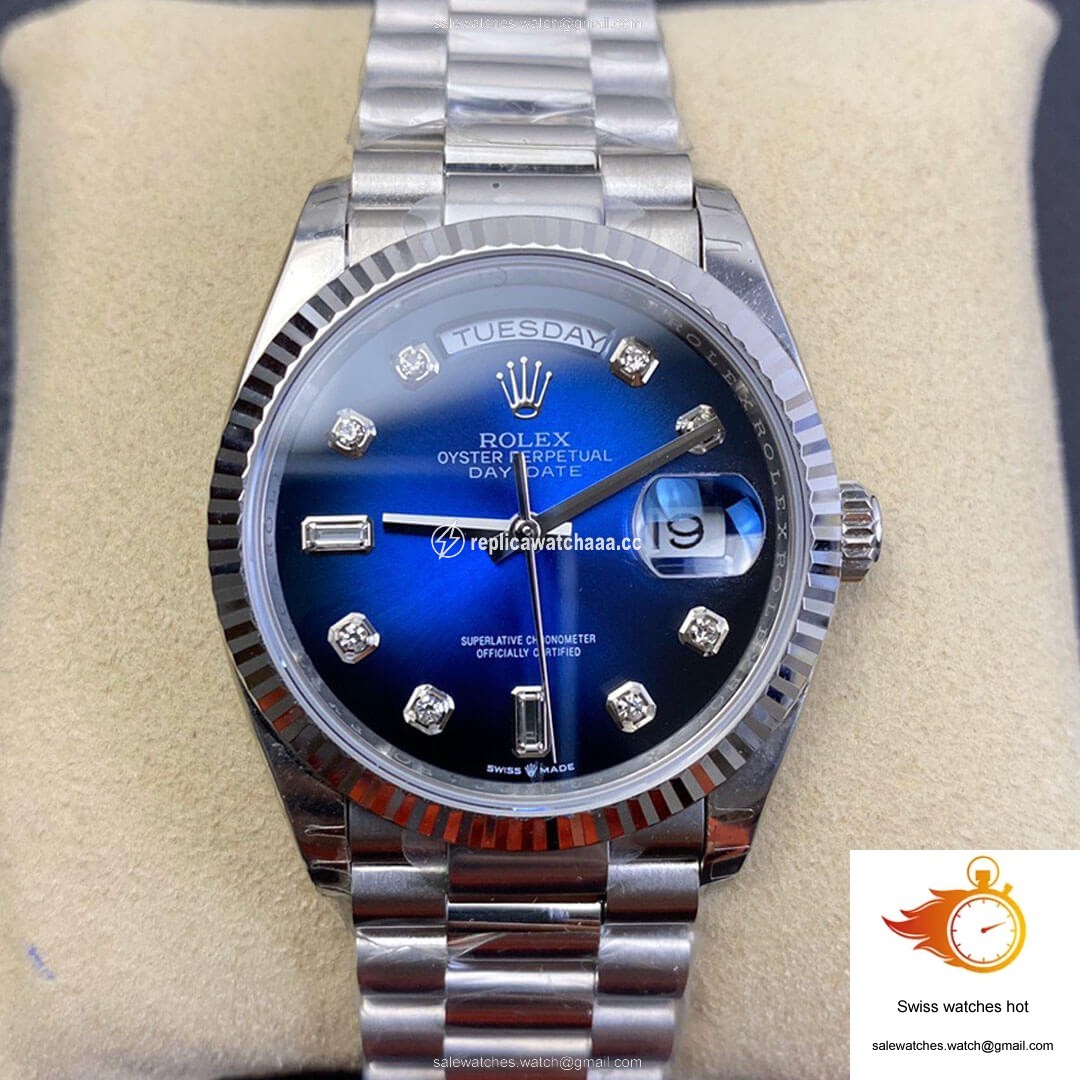 Rolex Day-Date M128239-0023 EW Factory Diamond Gradient Blue Dial 1 Rolex Day-Date M128239-0023 EW Factory Diamond Gradient Blue Dial 1