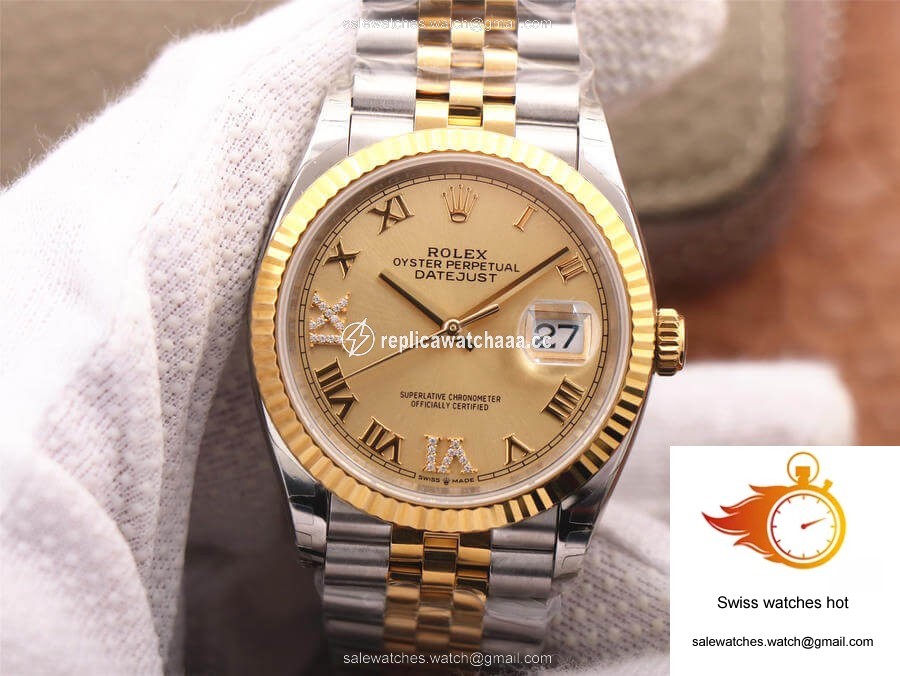 Rolex Datejust 126233 EW Factory Diamond Gold Dial 1 Rolex Datejust 126233 EW Factory Diamond Gold Dial 1