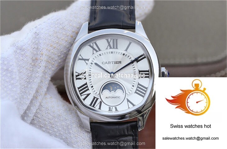 Drive De Cartier Moonphase WSNM0008 Silver Dial 1 Drive De Cartier Moonphase WSNM0008 Silver Dial 1