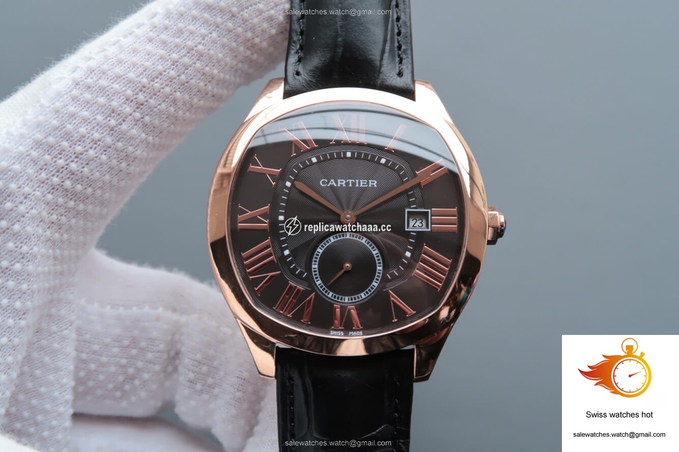 Drive De Cartier WGNM0004 V6 Factory Rose Gold Grey Dial 1 Drive De Cartier WGNM0004 V6 Factory Rose Gold Grey Dial 1