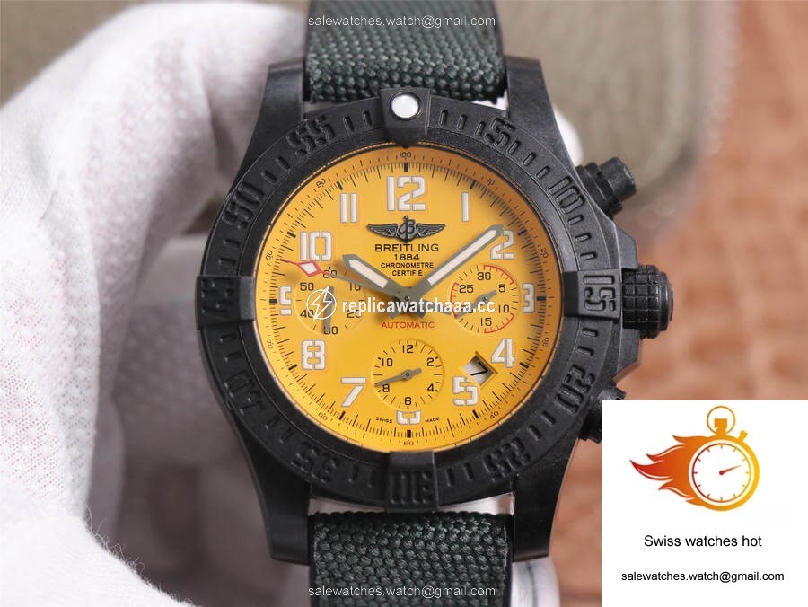 Breitling Avenger Hurricane 12H XB0180E41I1W1 GF Factory V2 Yellow Dial 1 Breitling Avenger Hurricane 12H XB0180E41I1W1 GF Factory V2 Yellow Dial 1