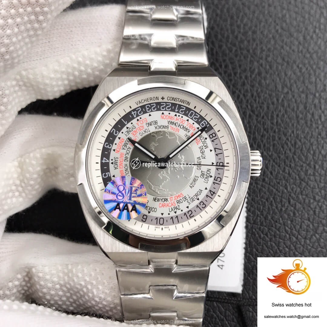 Vacheron Constantin Overseas 7700V/110A-B129 World Time 8F Factory Silver Gray Dial 1 Vacheron Constantin Overseas 7700V/110A-B129 World Time 8F Factory Silver Gray Dial 1