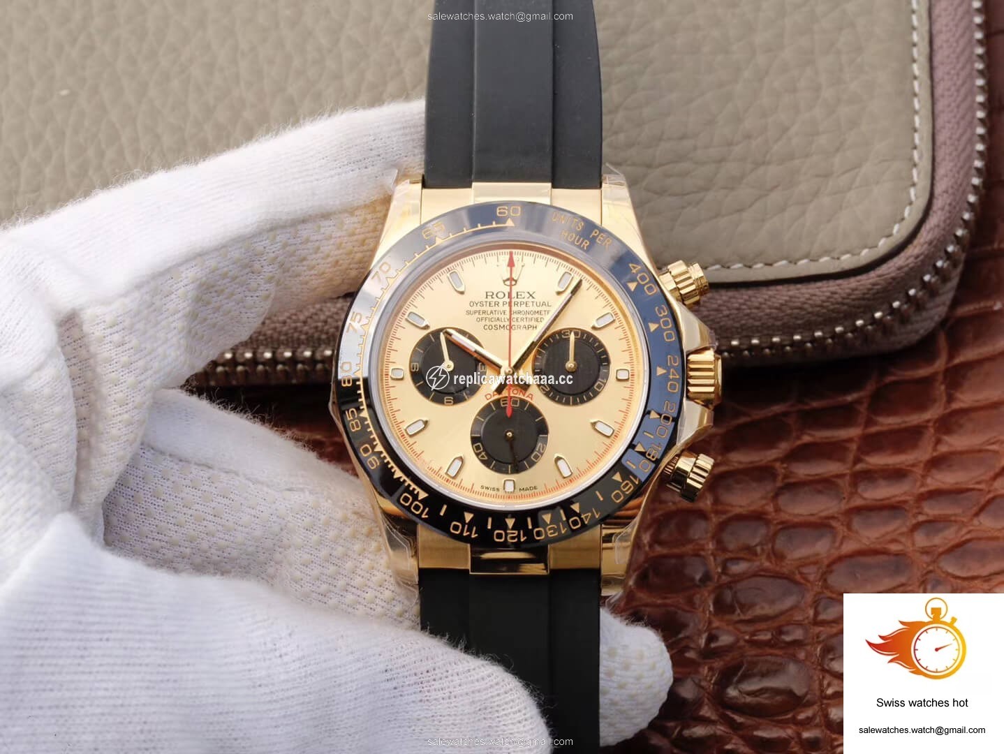 Rolex Daytona Cosmograph 116518ln JH Factory V6 Yellow Gold Black Chronograph 1 Rolex Daytona Cosmograph 116518ln JH Factory V6 Yellow Gold Black Chronograph 1