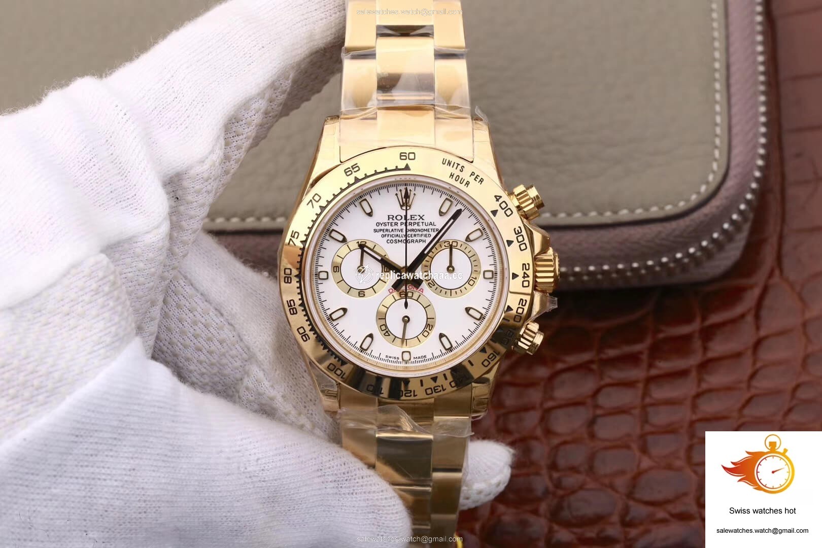 Rolex Daytona Cosmograph M116508-0001 JH Factory Yellow Gold White Dial 1 Rolex Daytona Cosmograph M116508-0001 JH Factory Yellow Gold White Dial 1
