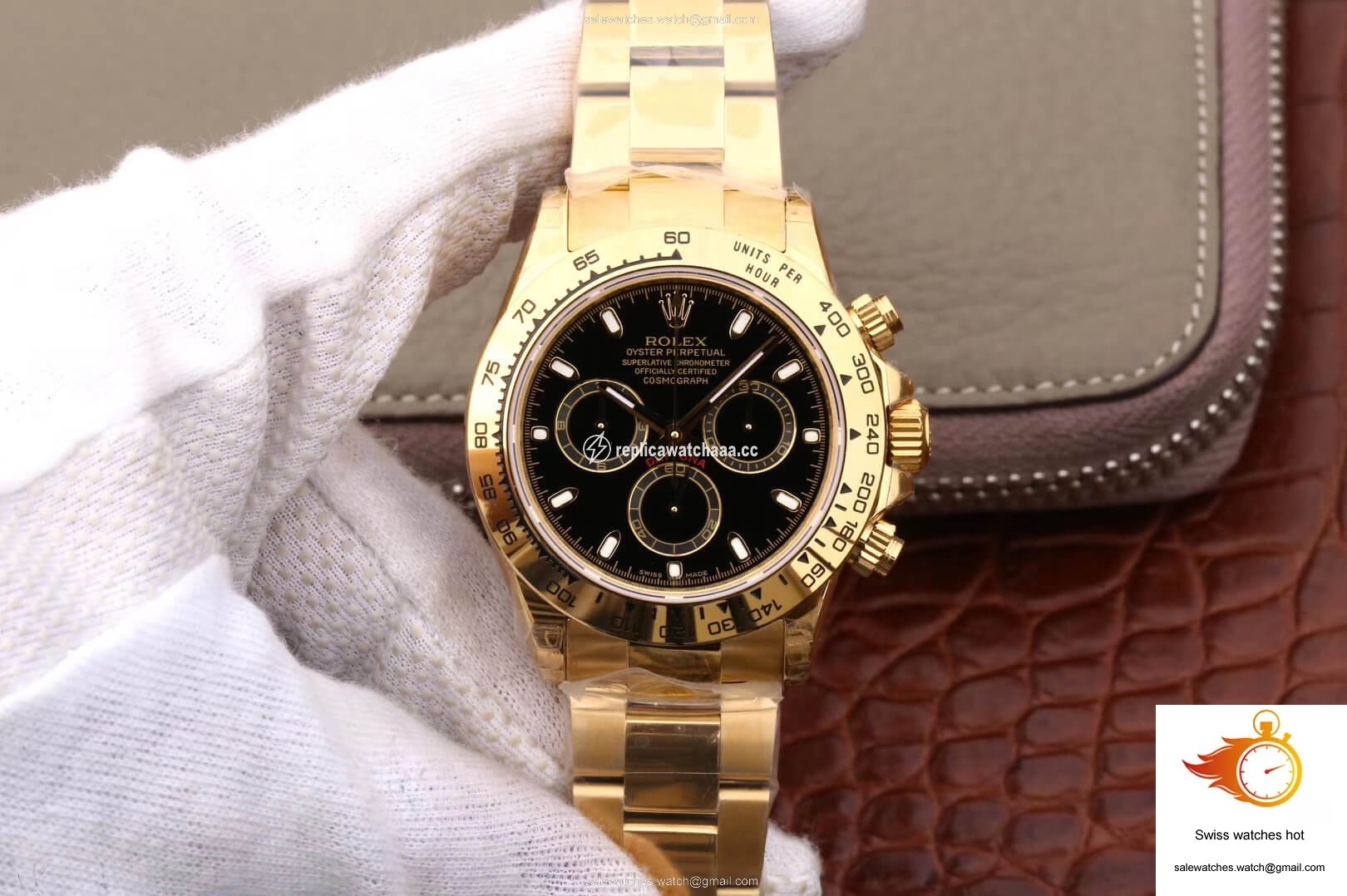 Rolex Daytona Cosmograph M116508-0004 JH Factory Yellow Gold Black Dial 1 Rolex Daytona Cosmograph M116508-0004 JH Factory Yellow Gold Black Dial 1