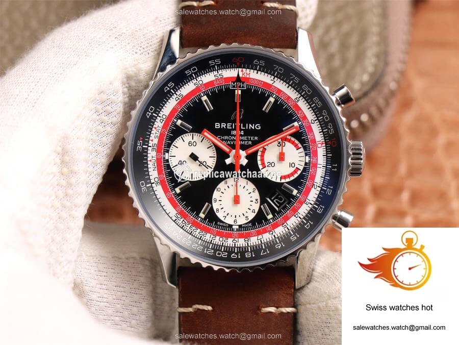 Breitling Navitimer 1 B01 Chronograph 43 Swissair Edition AB01211B1B1X1 V9 Factory Black Dial 1 Breitling Navitimer 1 B01 Chronograph 43 Swissair Edition AB01211B1B1X1 V9 Factory Black Dial 1