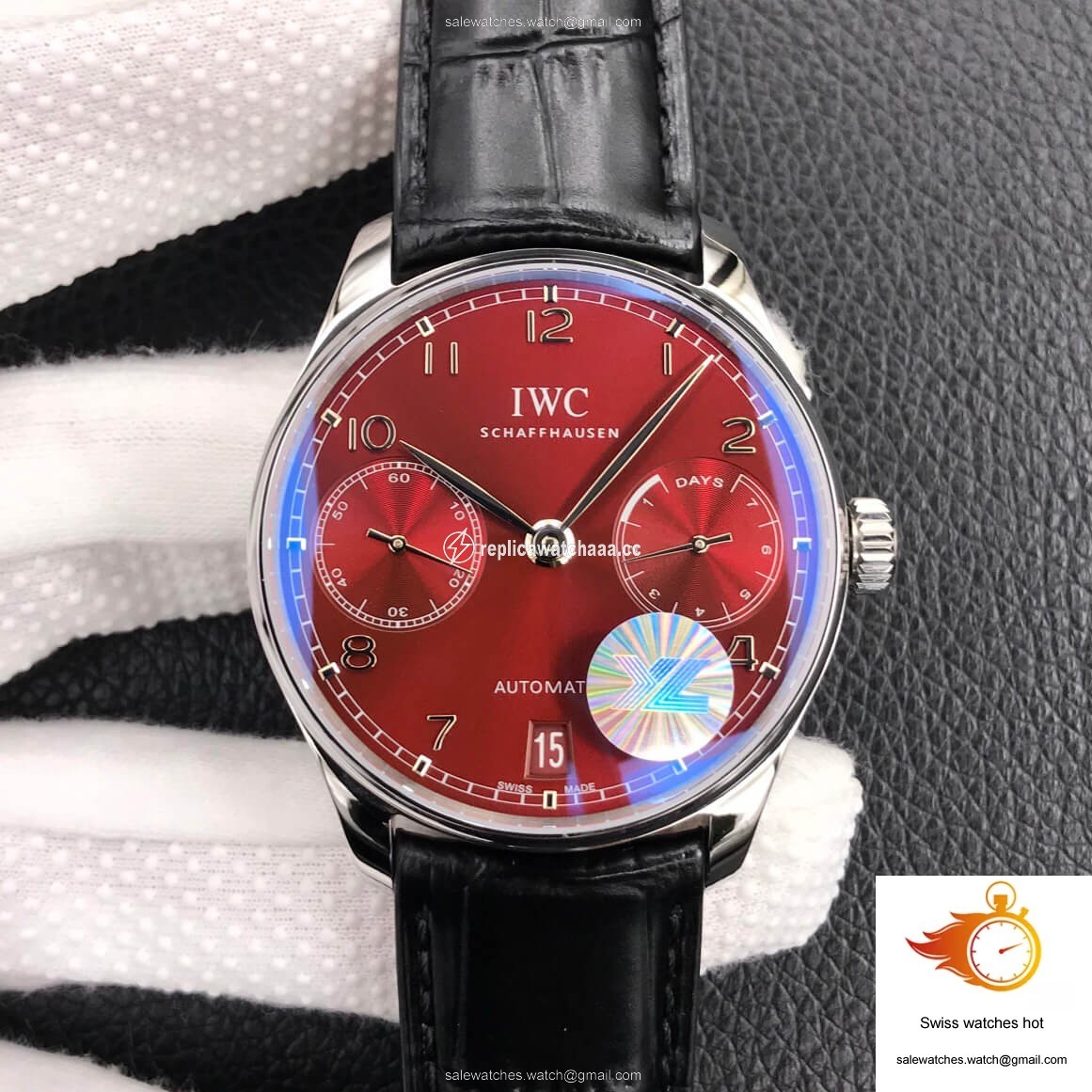 IWC Portugieser IW500714 ZF Factory Burgundy Red Dial 1 IWC Portugieser IW500714 ZF Factory Burgundy Red Dial 1