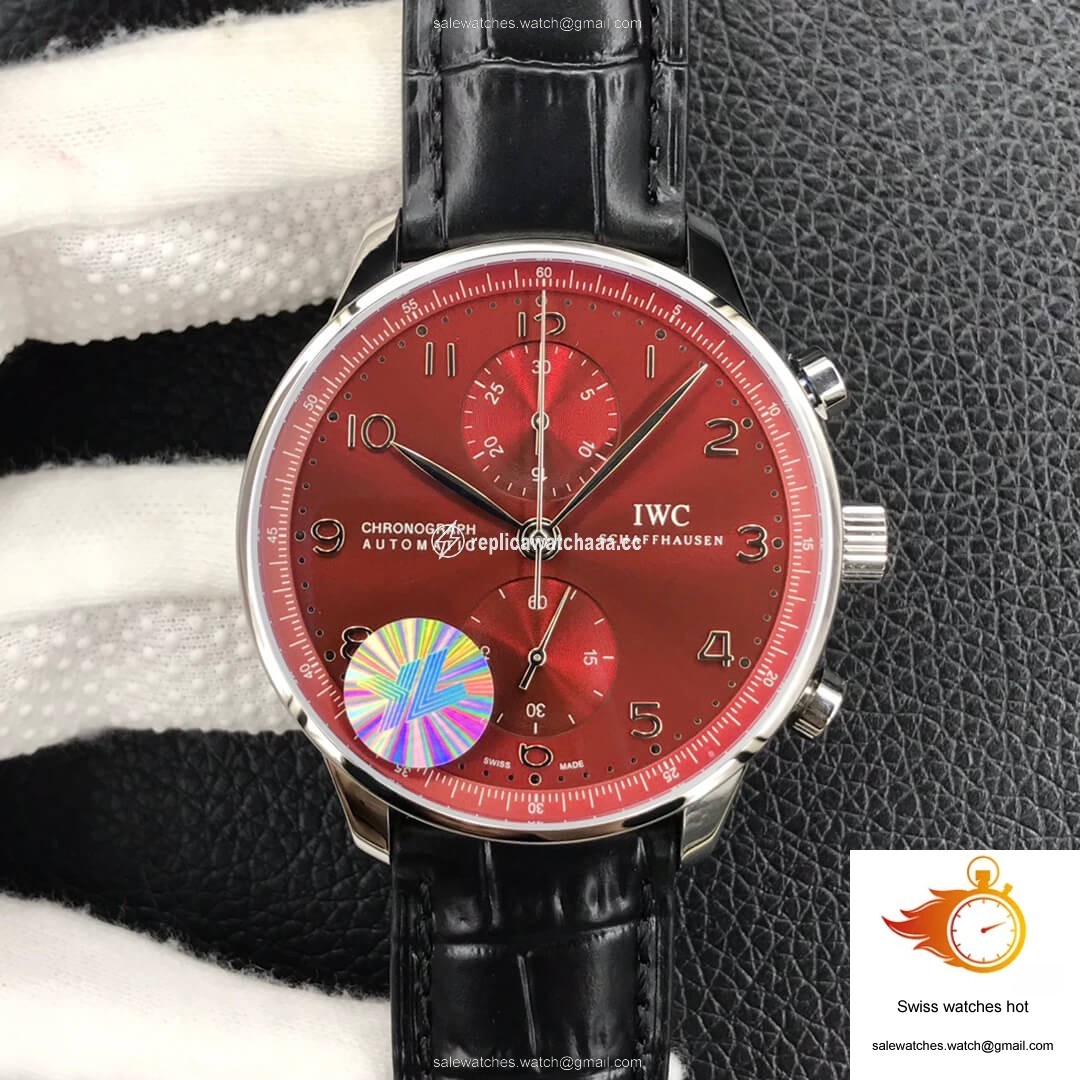 IWC Portugieser Chronograph IW371616 ZF Factory Burgundy Red Dial 1 IWC Portugieser Chronograph IW371616 ZF Factory Burgundy Red Dial 1