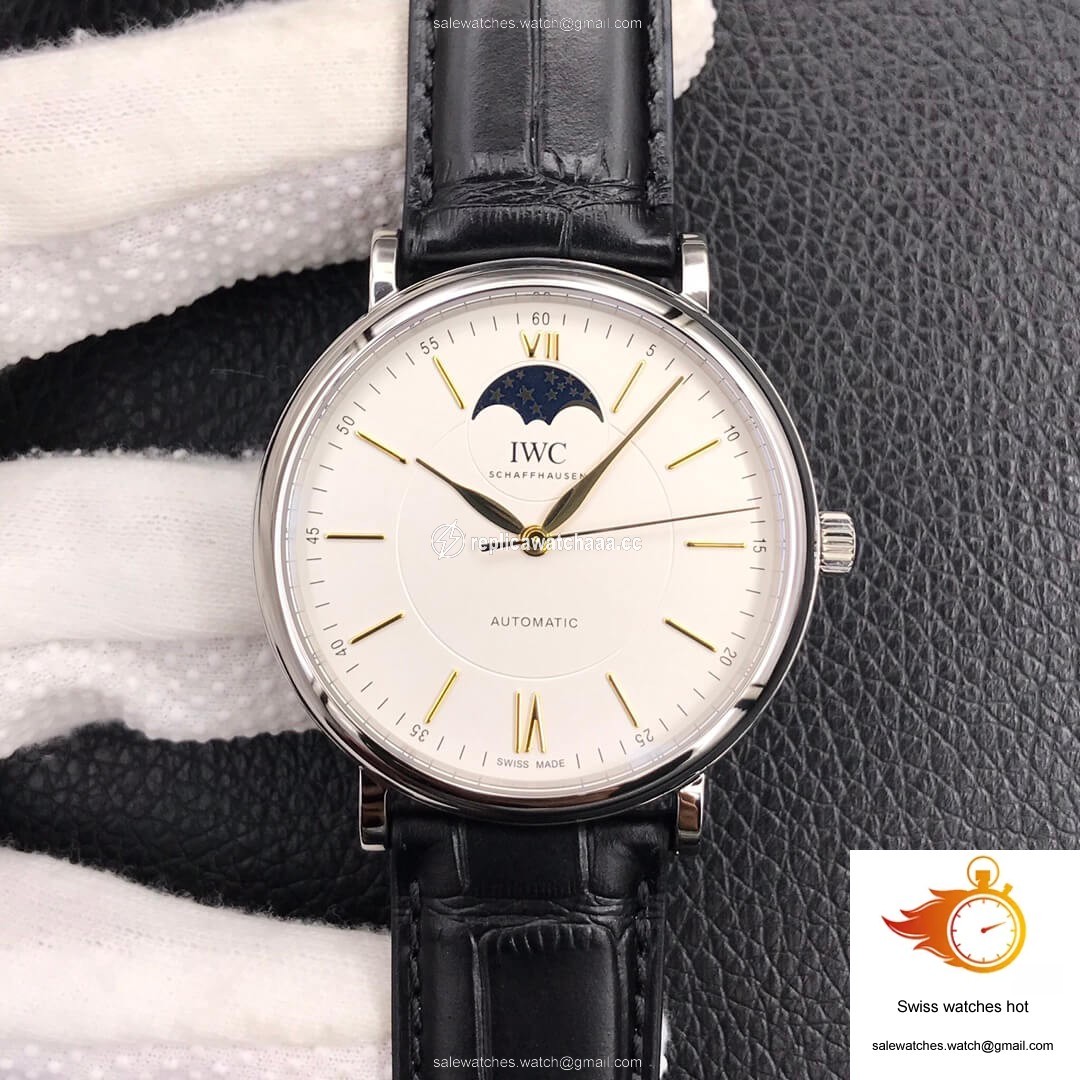IWC Portofino Moon Phase IW459401 MKS Factory White Dial 1 IWC Portofino Moon Phase IW459401 MKS Factory White Dial 1