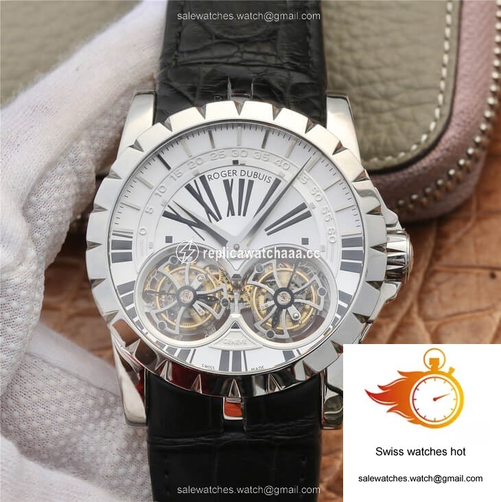 Roger Dubuis Excalibur RDDBEX0250 JB Factory Tourbillon White Dial 1 Roger Dubuis Excalibur RDDBEX0250 JB Factory Tourbillon White Dial 1