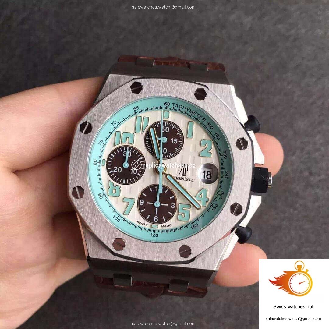 Audemars Piguet Royal Oak Offshore 26187ST.OO.D801CR.01 JF Factory White Dial 1 Audemars Piguet Royal Oak Offshore 26187ST.OO.D801CR.01 JF Factory White Dial 1