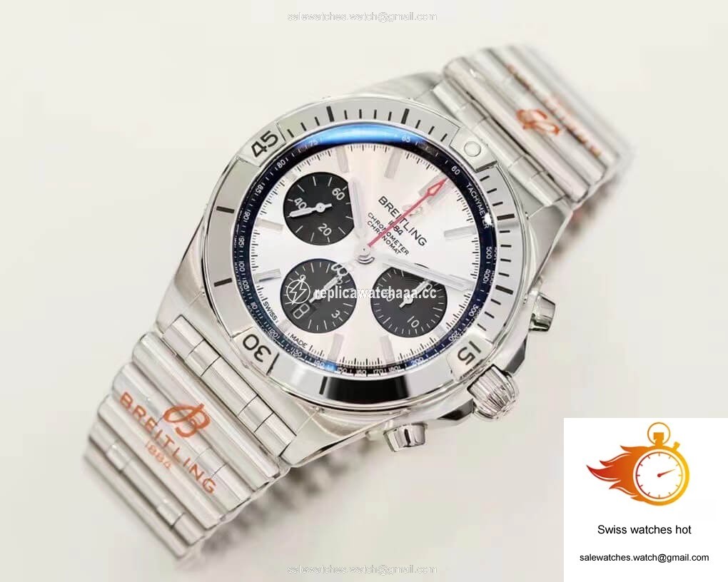 Breitling Chronomat AB0134101G1A1 GF Factory White Dial 1 Breitling Chronomat AB0134101G1A1 GF Factory White Dial 1
