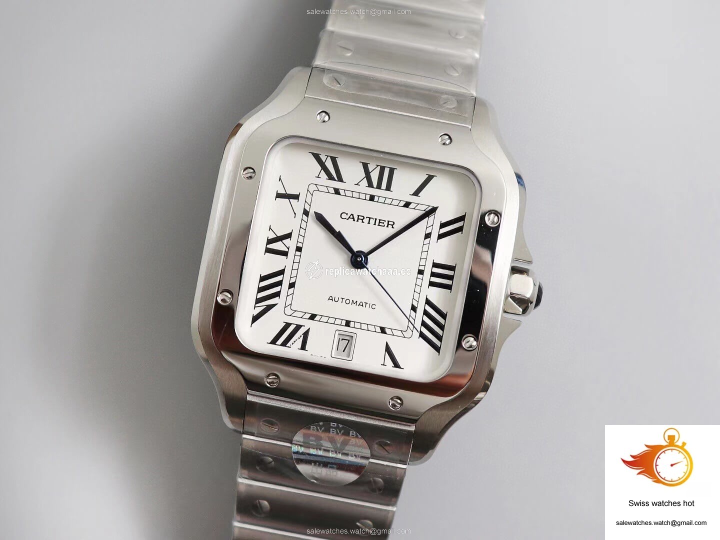 Cartier Santos WSSA0009 BV Factory White Dial 1 Cartier Santos WSSA0009 BV Factory White Dial 1