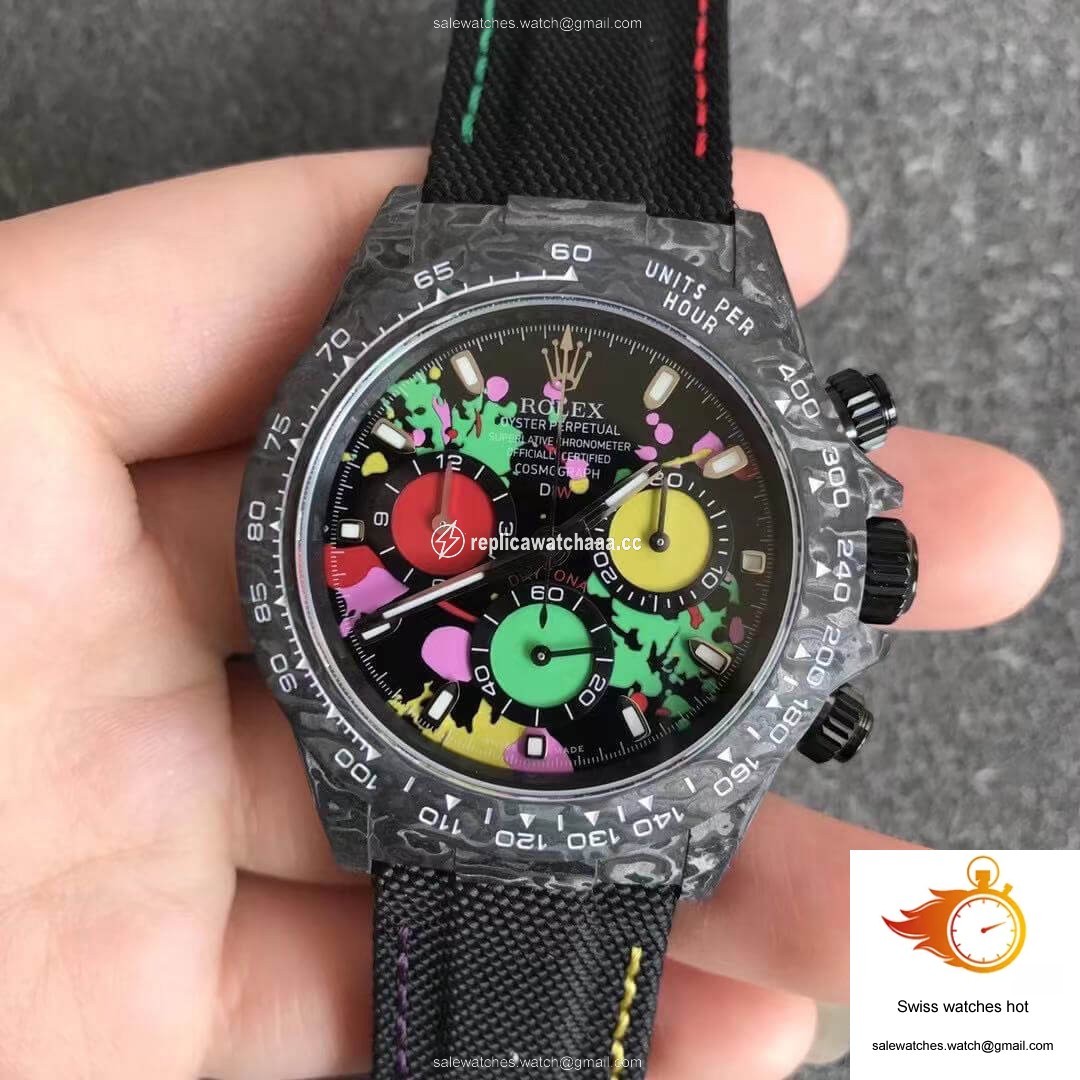 Rolex Daytona Cosmograph Carbon Fiber Diw Customized Version Noob Factory Color Dial 1 Rolex Daytona Cosmograph Carbon Fiber Diw Customized Version Noob Factory Color Dial 1